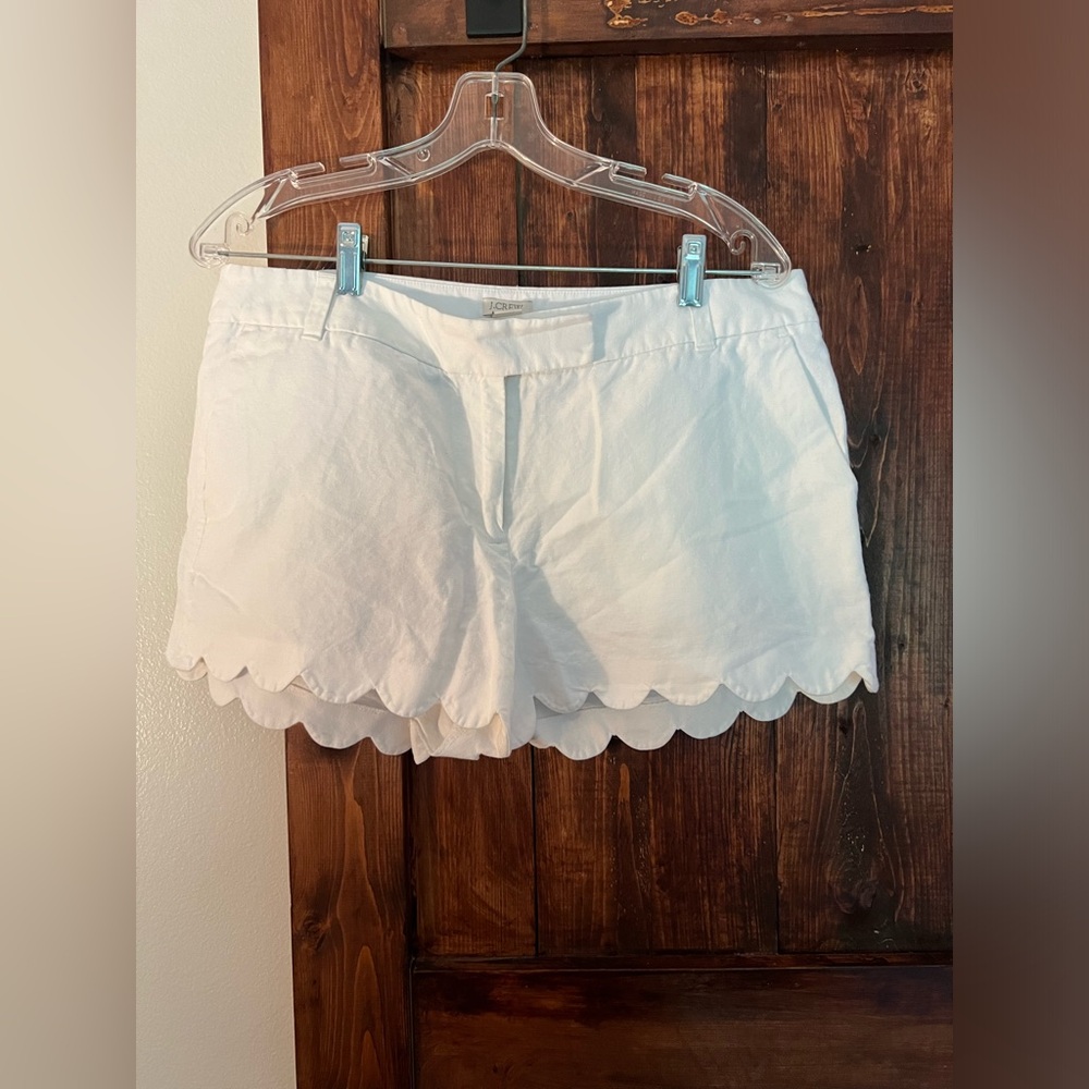JCrew Scalloped Hem Shorts
